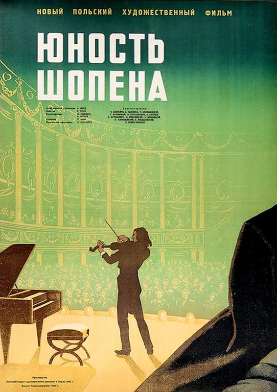 Юность Шопена (1951) постер